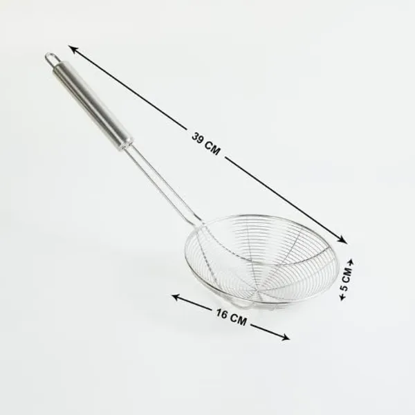 OMKARIXA_Stainless_Steel_Deep_Fry_Strainer_|_Oil_Skimmer_Ladle_with_Long_Handle_16_cm