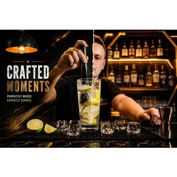 OMKARIXA_Premium_Rubber_Bar_Mat_Set_of_2_|_45_x_30_cm_Service_Counter_Mat_|_Non-Slip_Spill_Mat_|_Countertop_Bar_Mat_|_Barber_Station_Mat_|_Coffee_Machine_Mat_|_Heavy_Duty_Rubber_Mat_|_Black