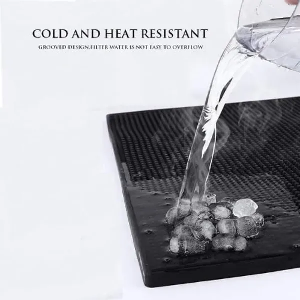 OMKARIXA_Premium_Rubber_Bar_Mat_Set_of_2_|_45_x_30_cm_Service_Counter_Mat_|_Non-Slip_Spill_Mat_|_Countertop_Bar_Mat_|_Barber_Station_Mat_|_Coffee_Machine_Mat_|_Heavy_Duty_Rubber_Mat_|_Black