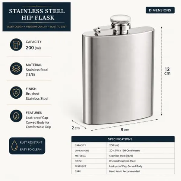 OMKARIXA_7_OZ_Stainless_Steel_Hip_Flask,_200ml_Pocket_Bottle