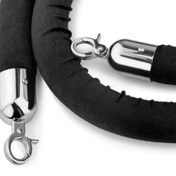 OMKARIXA_Gold_Queue_Barrier_Extra_Black_Velvet_Rope_1.5m