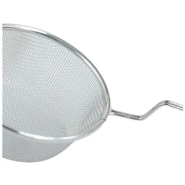 OMKARIXA_Stainless_Steel_Deep_Fry_Strainer_with_Red_Handle_42X20X8.5_Cm