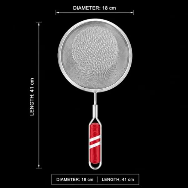 OMKARIXA_Stainless_Steel_Deep_Fry_Strainer_with_Red_Handle__41X18X8_Cm