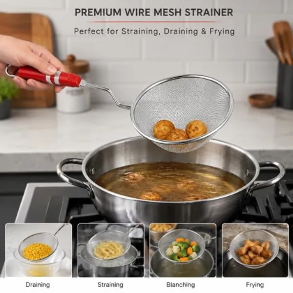 OMKARIXA_Stainless_Steel_Deep_Fry_Strainer_with_Red_Handle__41X18X8_Cm