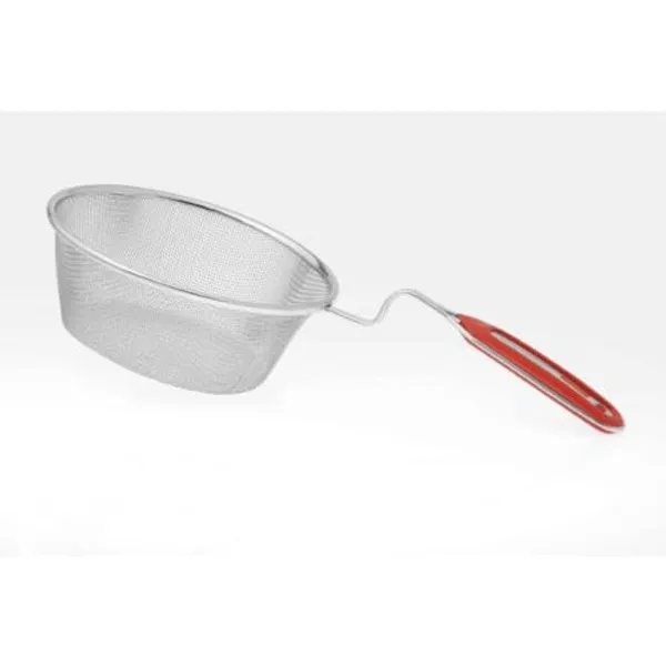 OMKARIXA_Stainless_Steel_Deep_Fry_Strainer_with_Red_Handle_37X14X6_Cm