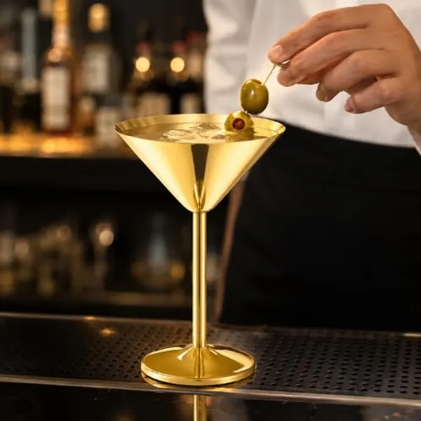 OMKARIXA_Stainless_Steel_Martini_Glass_Set_of_2,_180ml_Yellow_Gold