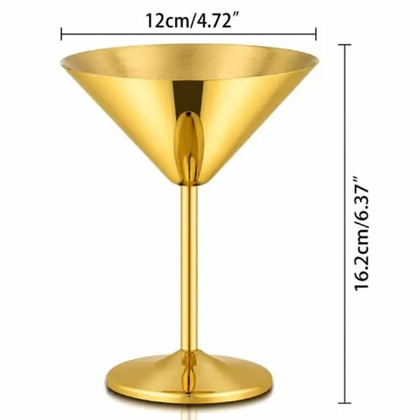 OMKARIXA_Stainless_Steel_Martini_Glass_Set_of_2,_180ml_Yellow_Gold