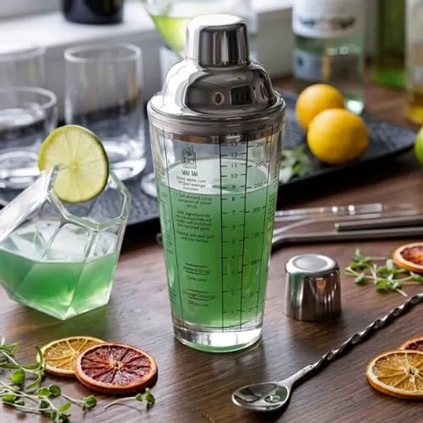 OMKARIXA_Glass_Beverage_Shaker_with_Strainer_&_Measurements
