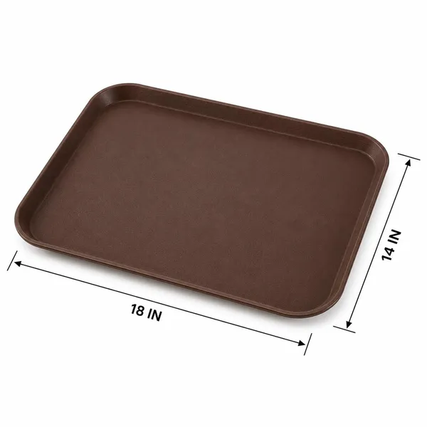 OMKARIXA_Rectangle_Anti-Skid_Serving_Tray_14_X_18_Inch_|_Lightweight_Unbreakable_Multipurpose_Tea_&_Snack_Serving_Tray