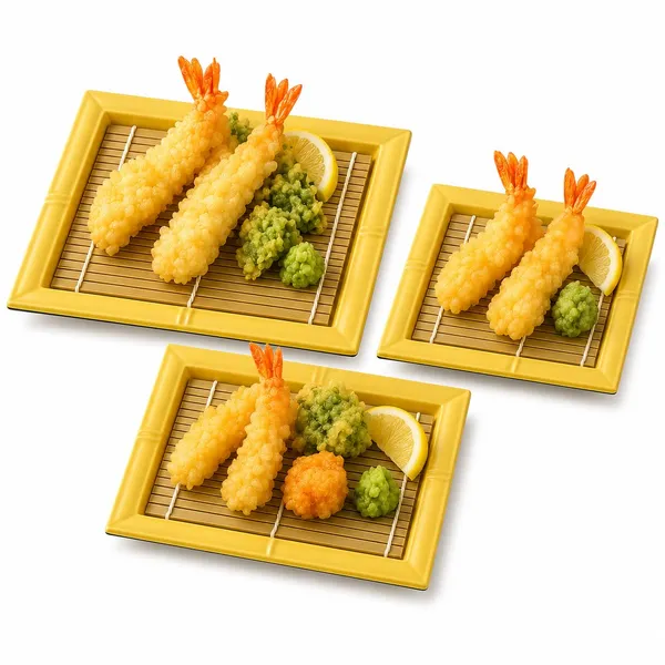 OMKARIXA_Japanese_Style_Bamboo_Sushi_Serving_Plate_Set_of_3_|_Rectangle_Draining_Tray_for_Sushi,_Sashimi,_Tempura_&_Snacks