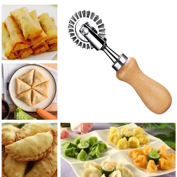 OMKARIXA_Ravioli_Cutter_Stamp_with_Roller_Wheel_|_1.3_Inch_Round_Pasta_Cutter_Mold_|_Wooden_Handle_&_Fluted_Edge_|_Dumpling,_Ravioli_&_Pastry_Press_for_Home_Kitchen