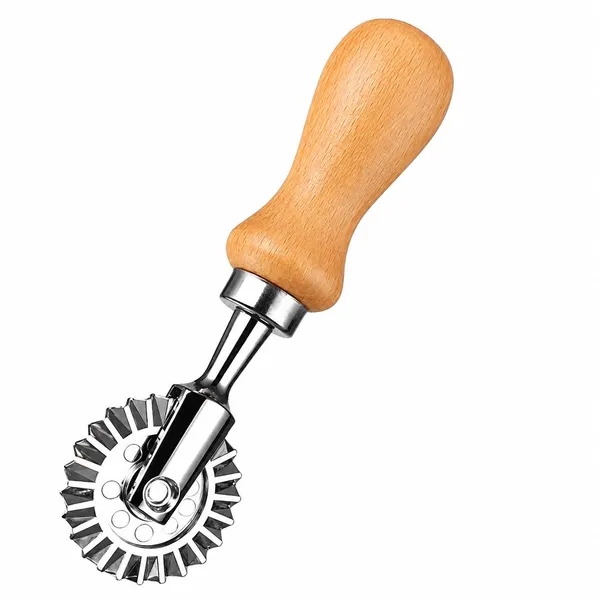 OMKARIXA_Ravioli_Cutter_Stamp_with_Roller_Wheel_|_1.3_Inch_Round_Pasta_Cutter_Mold_|_Wooden_Handle_&_Fluted_Edge_|_Dumpling,_Ravioli_&_Pastry_Press_for_Home_Kitchen