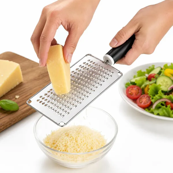 OMKARIXA_Stainless_Steel_Hand_Grater_|_Multipurpose_Kitchen_Grater_for_Vegetables,_Cheese,_Ginger,_Garlic_&_Chocolate_|_Pack_of_1