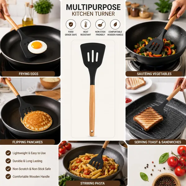 OMKARIXA_Black_Silicone_Slotted_Turner_with_Wooden_Handle_|_12_Inch_Kitchen_Spatula_for_Cooking,_Flipping_&_Serving_|_Heat_Resistant_Cooking_Utensil