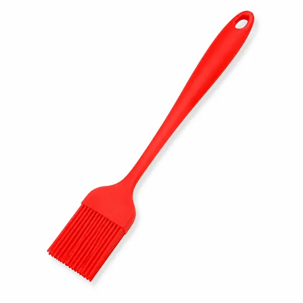 OMKARIXA_Silicone_Pastry_Brush_|_24_cm_Heat_Resistant_Oil_&_Basting_Brush_|_Baking,_Grilling,_Barbecue_&_Cooking_Brush_|_Red_|_Pack_of_1