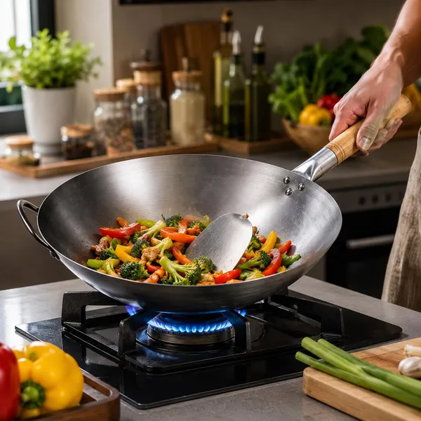 OMKARIXA_Traditional_Carbon_Steel_Wok_34_cm_|_Round_Bottom_Chinese_Cooking_Pan_with_Wooden_Handle_|_Stir_Fry,_Saute_&_Deep_Cooking_Wok