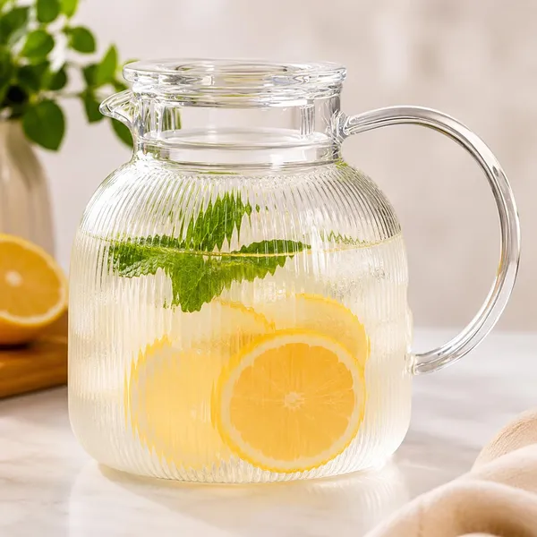 OMKARIXA_Water_Pitcher_with_Lid_&_Spout_|_1.5_L_Clear_Acrylic_Fridge_Jug_|_Multipurpose_Water_&_Juice_Serving_Pitcher_for_Kitchen,_Dining_&_Home
