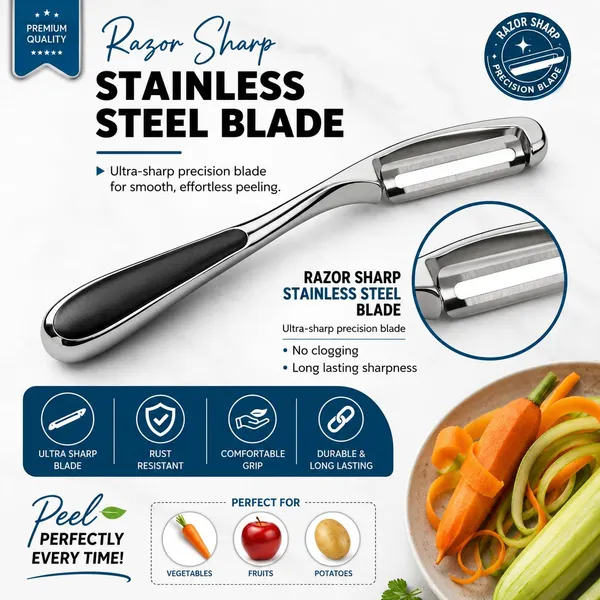 OMKARIXA_Stainless_Steel_Vegetable_&_Fruit_Peeler_|_Julienne_Peeler_for_Carrot,_Cabbage,_Potato_&_Vegetables_|_Manual_Kitchen_Peeler_|_Pack_of_1