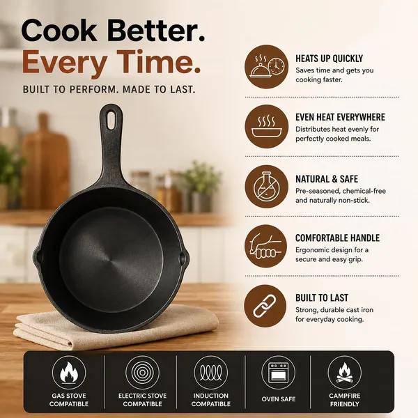 OMKARIXA_Pre-Seasoned_Cast_Iron_Frying_Pan_12_Inch_|_Heavy_Duty_Skillet_with_Long_Handle_&_Dual_Pour_Spouts_|_Induction,_Gas,_Oven_&_BBQ_Compatible