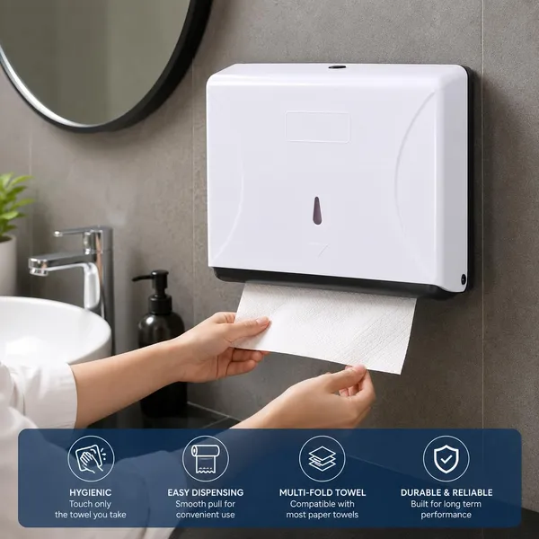 OMKARIXA_Paper_Towel_Dispenser_|_Decorative_Tissue_Box_Cover_for_Restroom,_Office,_Restaurant,_Kitchen_&_Bathroom_|_Tissue_Holder