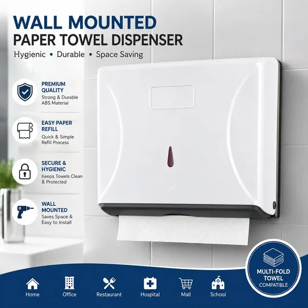 OMKARIXA_Paper_Towel_Dispenser_|_Decorative_Tissue_Box_Cover_for_Restroom,_Office,_Restaurant,_Kitchen_&_Bathroom_|_Tissue_Holder