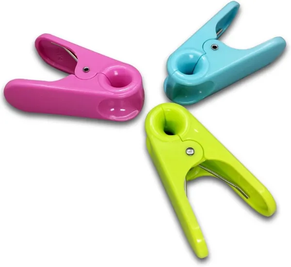 OMKARIXA_Food_Sealing_Clips_&_Clothespins_|_ABS_Bag_Clips_for_Snack,_Food_Packaging_&_Clothes_Drying_|_Random_Color_|_Pack_of_3