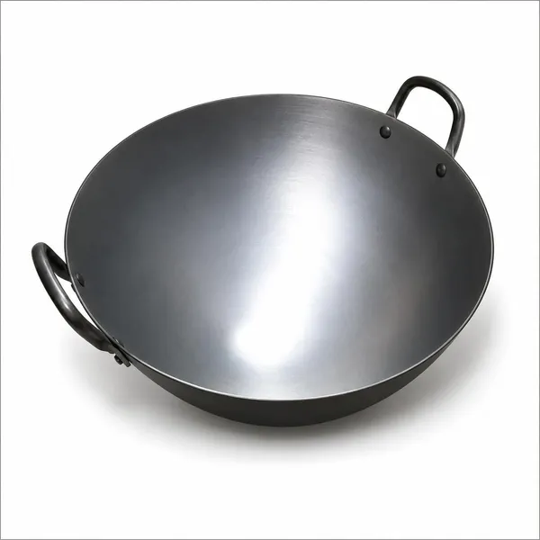 OMKARIXA_Carbon_Steel_Wok_40_cm_|_Double_Riveted_Handles_|_1.5_mm_Thick_Wok_for_Stir_Fry,_Deep_Fry_&_Everyday_Cooking_|_Pack_of_1