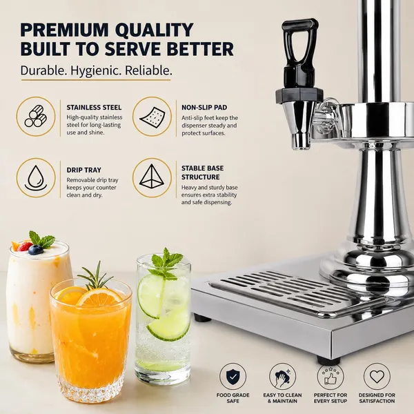 OMKARIXA_8_Litre_Juice_Dispenser_with_Tap_|_Polycarbonate_Beverage_Container_with_Stainless_Steel_Ice_Stick_|_Cold_Drink_&_Juice_Dispenser_for_Hotels,_Restaurants_&_Catering