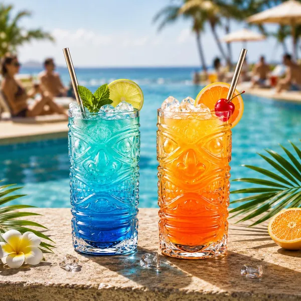 OMKARIXA_Clear_Tropical_Tiki_Glasses_420_ml_|_Cocktail_&_Mocktail_Drinking_Glasses_|_Tiki_Bar,_Party,_Iced_Tea_&_Lemonade_Glasses_|_Pack_of_2