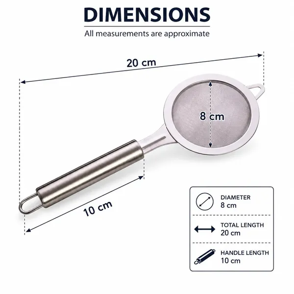 OMKARIXA_Fine_Mesh_Strainer_8_cm_|_Stainless_Steel_Kitchen_Sieve_with_Long_Handle_|_Tea,_Coffee,_Flour,_Spices_&_Cooking_Strainer