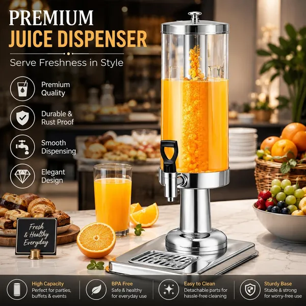 OMKARIXA_3L_Juice_Dispenser_with_Tap_|_Beverage_&_Drink_Dispenser_for_Juice,_Water,_Lemonade_&_Cold_Drinks_|_Home,_Party,_Restaurant_&_Catering