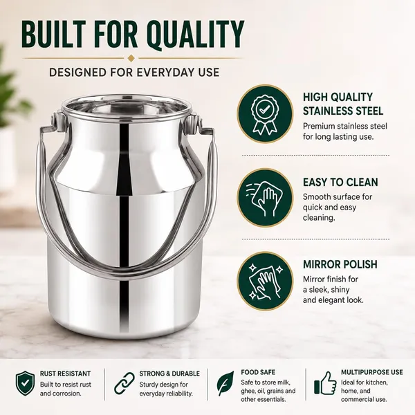 OMKARIXA_Stainless_Steel_Milk_Doli_1.5_Litre_|_Jointless_Milk_Can_with_Lid_|_Leak-Proof_Ghee,_Oil_&_Milk_Storage_Container_|_Silver