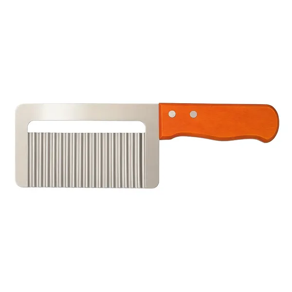OMKARIXA_Vegetable_Salad_Chopping_Knife,_Wood_Handle_Serrator_Stainless_Steel_Crinkle_Blade_Cutter,_Wavy_Vegetable_Cutting_Tool_for_Salad,_Potato,_Carrot_&_Fruit