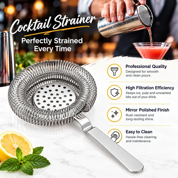 OMKARIXA_Cocktail_Strainer_Stainless_Steel_Bar_Strainer_with_Detachable_Spring_for_Cocktails,_Mocktails,_Drinks,_Home_Bar_&_Restaurant