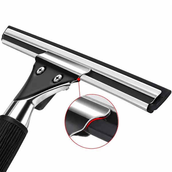 OMKARIXA_Stainless_Steel_Glass_Squeegee_25cm_|_Black_Window_Glass_Cleaning_Wiper_with_Handle_|_Streak-Free_Glass_Cleaner_for_Home,_Bathroom,_Shower_&_Car