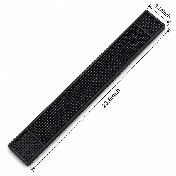OMKARIXA_Bar_Mats_Set_of_2,_24_by_3_Inches_|_Black_Spill_Proof_Countertop_Mat_for_Home_Bar,_Restaurant_&_Coffee_Shop