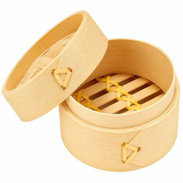 OMKARIXA_Bamboo_Steamer_Basket_12_Inch_with_Lid_|_Natural_Wooden_Steamer_for_Momos,_Dumplings,_Dim_Sum_&_Vegetables