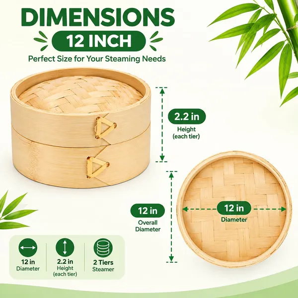 OMKARIXA_Bamboo_Steamer_Basket_12_Inch_with_Lid_|_Natural_Wooden_Steamer_for_Momos,_Dumplings,_Dim_Sum_&_Vegetables