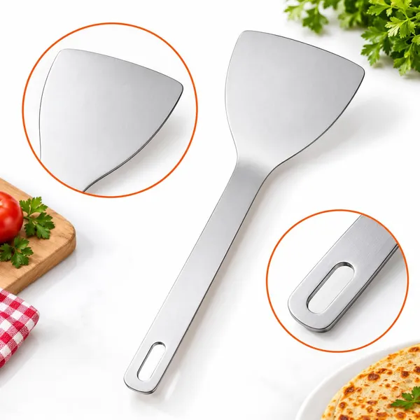 OMKARIXA_Stainless_Steel_Rocket_Serving_Spoon_|_Flat_Spatula_Dosa_Turner_Palta_|_Kitchen_Cooking_&_Serving_Utensil