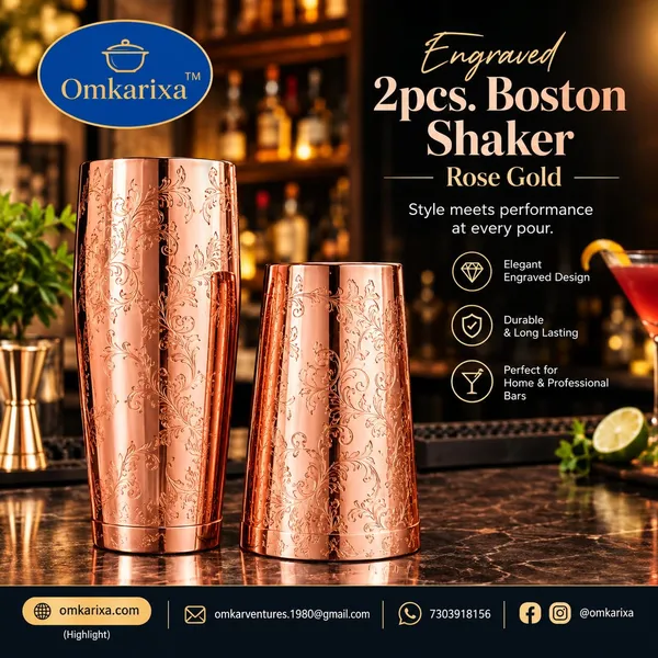 OMKARIXA_Engraved_Cocktail_Boston_Shaker_|_Stainless_Steel_Bar_Shaker_Cup_|_Lavender_Pattern_|_Rose_Gold