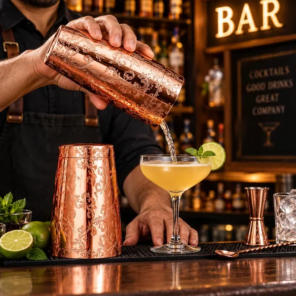 OMKARIXA_Engraved_Cocktail_Boston_Shaker_|_Stainless_Steel_Bar_Shaker_Cup_|_Lavender_Pattern_|_Rose_Gold