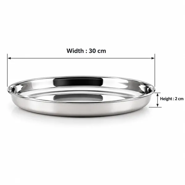 OMKARIXA_Stainless_Steel_12_Inch_Dinner_Plates_|_30_cm_Deep_Wall_Khumcha_Plates_|_Mirror_Finish_|_Set_of_6