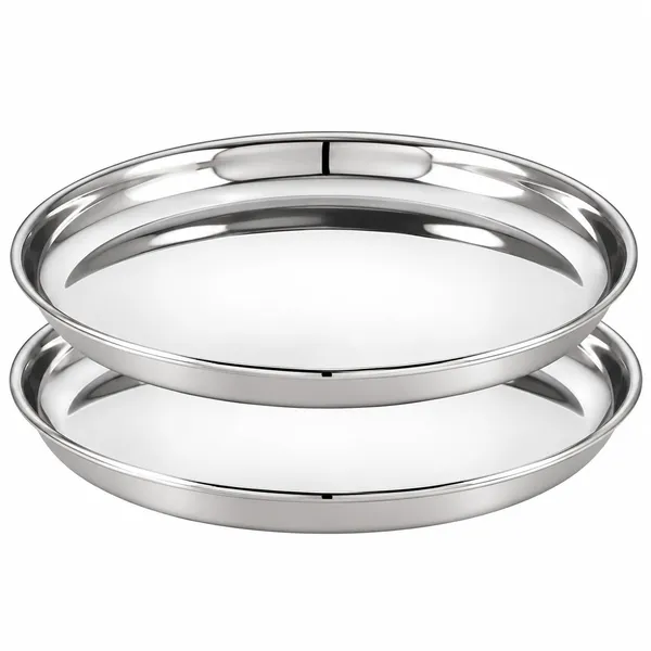 OMKARIXA_Stainless_Steel_12_Inch_Dinner_Plates_|_30_cm_Deep_Wall_Khumcha_Plates_|_Mirror_Finish_|_Set_of_2