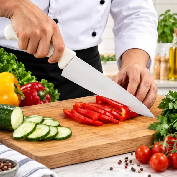 OMKARIXA_10_Inch_Professional_Chef_Knife_|_Stainless_Steel_Kitchen_Knife_|_Ultra_Sharp_Blade_|_Corrosion_Resistant_|_Pointed_Handle_|_Japanese_Grade_|_Home_&_Commercial_Kitchen,_White