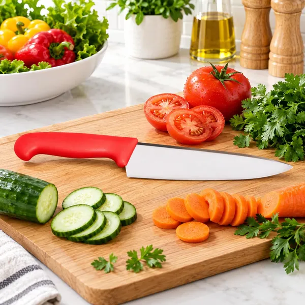 OMKARIXA_10_Inch_Professional_Chef_Knife_|_Stainless_Steel_Kitchen_Knife_|_Ultra_Sharp_Blade_|_Corrosion_Resistant_|_Pointed_Handle_|_Japanese_Grade_|_Home_&_Commercial_Kitchen._Red
