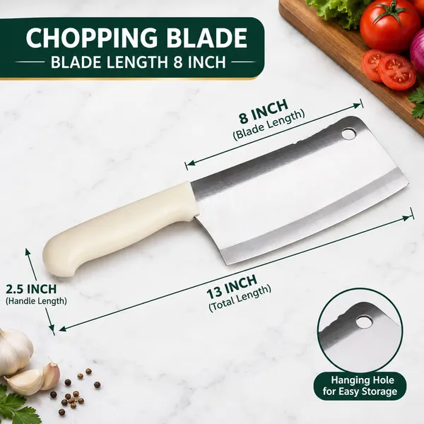 OMKARIXA_8_Inch_Japanese_Cleaver_Knife_|_High_Carbon_Stainless_Steel_Chef_Knife_|_Heavy_Duty_Meat_&_Butcher_Knife_|_Kitchen_Chopping_Knife_|_Set_of_1