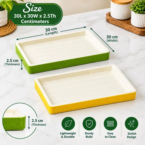 OMKARIXA_Sushi_Platter_Serving_Set_|_Green_&_Yellow_Japanese_Style_Serving_Tray_|_Dry_Bamboo_Finish_|_Sushi,_Snacks_&_Appetizer_Serving_Set
