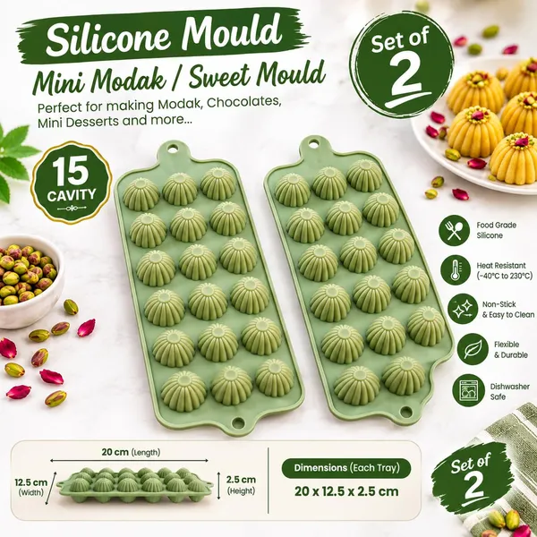 Silicone_Chocolate_Mold,_Shell_Shape,_15_Cavity_Baking_Mold,_Sage_Green