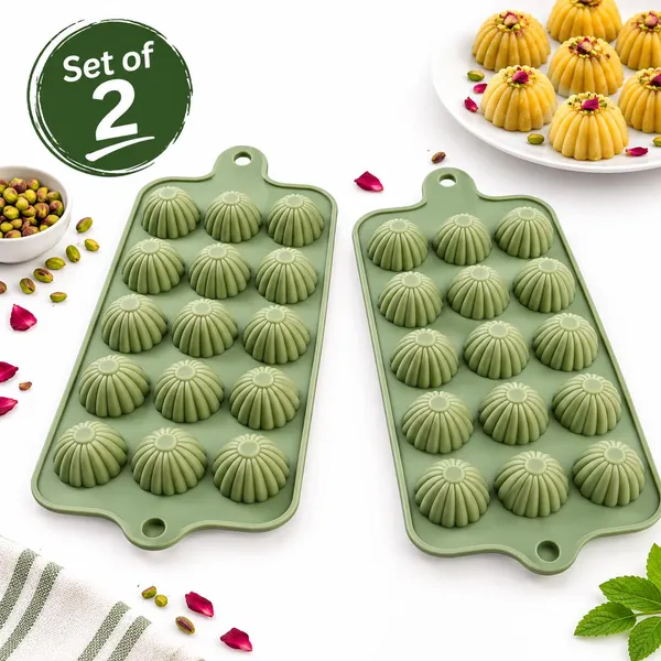Silicone_Chocolate_Mold,_Shell_Shape,_15_Cavity_Baking_Mold,_Sage_Green
