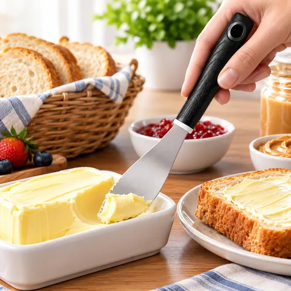 OMKARIXA_Stainless_Steel_Butter_Spreader_Knife_with_Comfortable_Grip,_Rust_Resistant_Butter_Knife_for_Butter,_Jam,_Peanut_Butter_&_Spreads